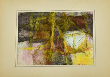 Luigi Bettini SENZA TITOLO tecnica mista su carta, cm 24,5x35 sul retro:...