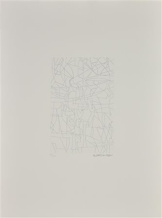 Arturo Carmassi SENZA TITOLO acquaforte, mm 228x195, su foglio cm 69,5x51;...