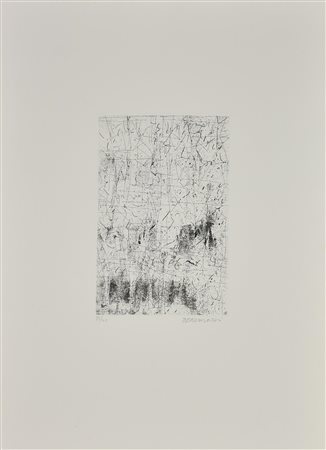 Arturo Carmassi SATIE acquaforte, mm 295x195, su foglio cm 69,5x50,5; es. 35/40