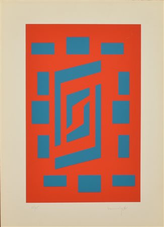 Ignoto COMPOSIZIONE serigrafia, cm 70x51; es. 15/25 indistintamente firmato e...