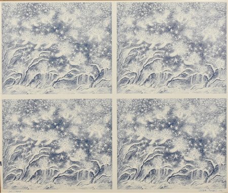 Luther Blisset FIGURE ANGELICHE serigrafia, cm 54x63,5 firma, data e tiratura...