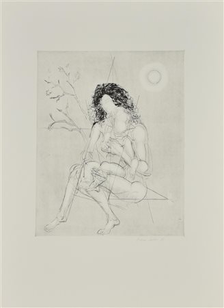 Piero Leddi SENZA TITOLO acquaforte acquatinta, mm 397x317, su foglio cm...