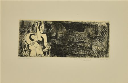 Gianpaolo Berto LO STUDIO DI PICASSO acquaforte acquatinta su fondino carta...