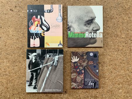 POP ART (ROTELLA, SARRI E BAJ) - Lotto unico di 4 cataloghi