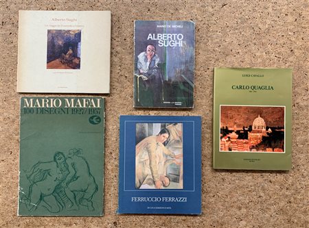 ARTE FIGURATIVA ITALIANA (SUGHI, QUAGLIA, FERRAZZI E MAFAI) - Lotto unico di 5 cataloghi