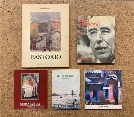 PITTURA FIGURATIVA ITALIANA (PAJETTA, SPILIMBERGO, ROSSI E PASTORIO) - Lotto unico di 5 cataloghi