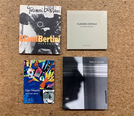 ARTE ITALIANA DEL DOPOGUERRA (COTANI, CINTOLI, BERTINI E NESPOLO) - Lotto unico di 4 cataloghi