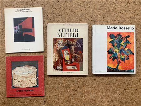 ARTE ITALIANA DEL DOPOGUERRA (PIGNATELLI, ROSSELLO, DELLA TORRE E ALFIERI) - Lotto unico di 4 cataloghi