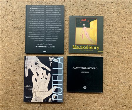 ARTE DEL DOPOGUERRA (TAGLIAFERRO, ROTELLA, HENRY E DE DOMINICIS) - Lotto unico di 4 cataloghi