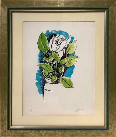 Guttuso, Renato (Italian 1911-1987)  - Rosa  H 46,5 cm x Bas