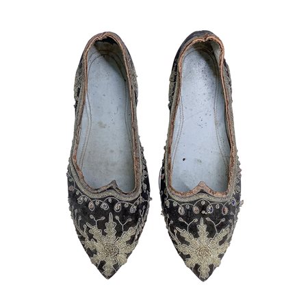 Scarpe pantofola d'epoca, Early 19th century   Scarpe nobili