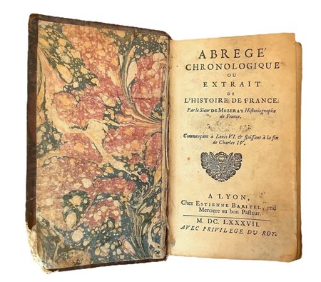 Abregé Chronologique ou Extrait de L’Histoire de France. Com