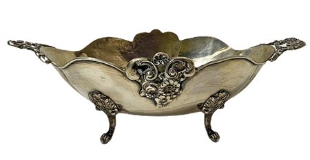 Salsiera in argento  Cm 6x22. Gr 225 