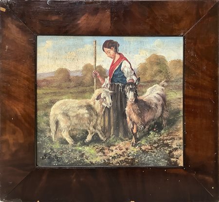 Francesco Paolo Palizzi (attribuito a) (Vasto 1825-Napoli 18