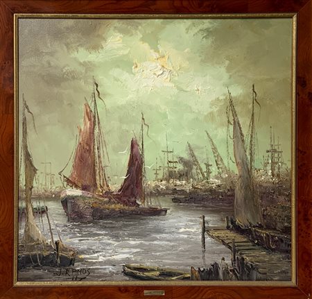 Ferrer, Jose Ramos (Alicante  1935)  - Paesaggio naturale co