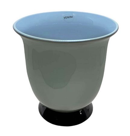 Vaso in vetro incamiciato  H 13 cm Produzione Venini, disegn