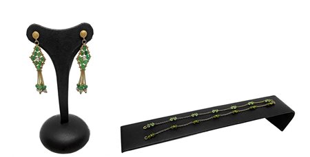 Parure orecchini e bracciale, 20th century  Gr. 13,7 Lavoraz