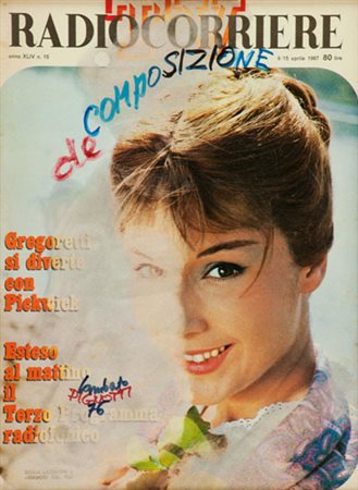 Lamberto Pignotti Decomposizione, 1976 Tecnica mista su carta di giornale,...