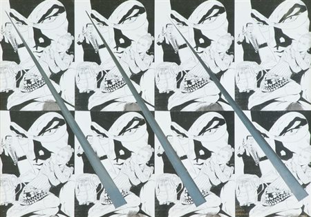 Malipiero Eva, Ginko, Diabolik, 1999 Collage cm. 49x69 Firma, data e titolo...