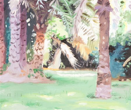 Francesco Di Lernia Oasi, 2007 Olio su tavola, cm. 15x18 Sul versoi: firma,...