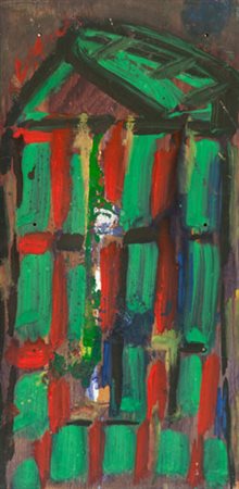 Silvio Loffredo Battistero Olio su tavola, cm. 75x37 L'opera presenta lieve...