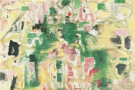 Silvio Polloni Senza titolo, 1961 Tecnica mista su carta di cm. 39x59,...