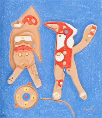 Sebastian Matta Felicolor Multiplo in terracotta, cm. 38x32,5, es. 77/150...