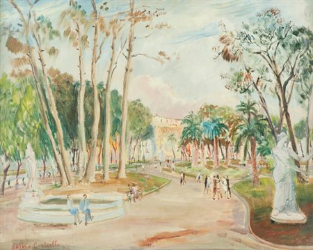 Mario Cortiello Paesaggio napoletano, 1948 Olio su tela, cm. 61,5x76 Firmato...