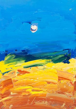 Sergio Scatizzi Notturno Olio su tavola, cm. 70x50 Firmato in basso al...