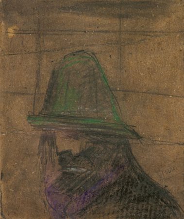 Lorenzo Viani Studio di figura , 1908-09 Pastello e carboncino su cartone,...