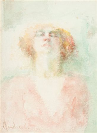 Attilio Andreoli Figura Acquerello su carta, cm. 24x18 Firmato in basso a...