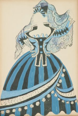 Pablo Picasso Le Tricorne, 1920 Pochoir, cm. 27x20 Certificato di provenienza...