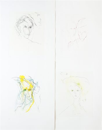 Ernesto Treccani Senza titolo Cartella contenente 12 acqueforti e acquetinte...