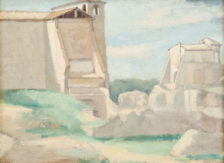 Guglielmo Janni Paesaggio, 1929 Olio su faesite, cm. 30x40 Firmato in basso a...