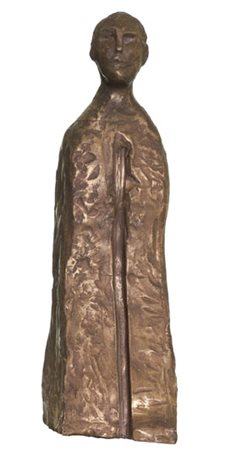 Anonimo Figura Scultura in bronzo, cm. 40,5x12,5