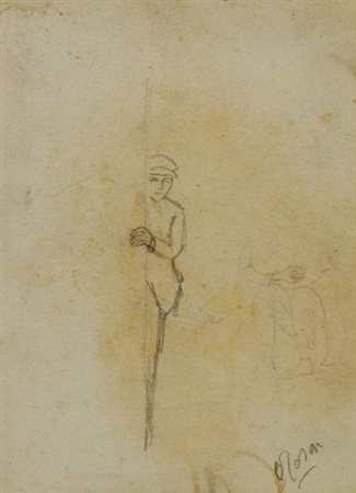 Ottone Rosai Studio per la Pergola, 1922 Matita su carta, cm. 28x21 La carta...