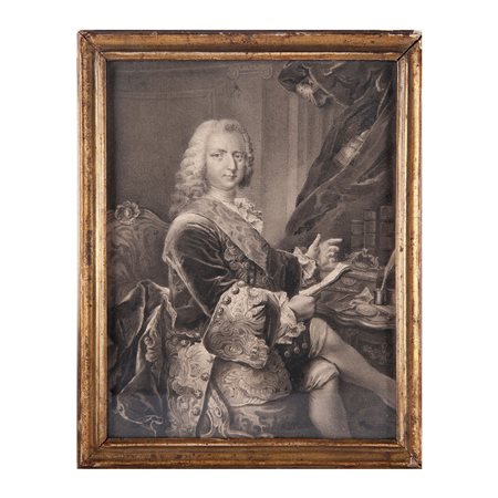 Gouache monocroma su carta, Francia prima metà XVIII secolo