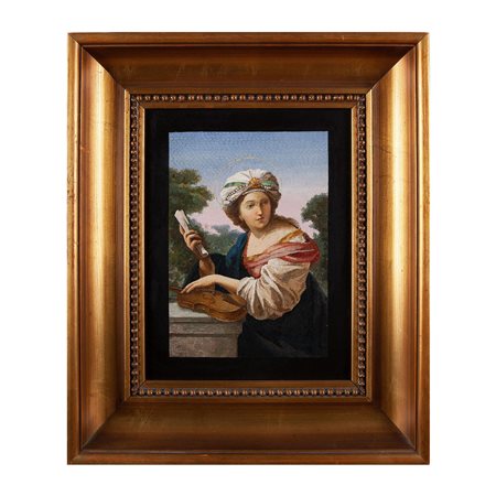 Micromosaico a tessera minuta raffigurante Allegoria della Musica