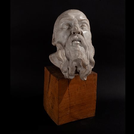 Scultura raffigurante testa di Profeta o Filosofo, Toscana XVI secolo