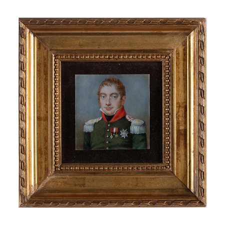 Miniatura raffigurante un ufficiale, Possibilmente Russia prima metà del XIX secolo