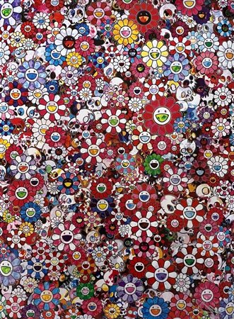 Takashi Murakami  “Skulls & Flowers”