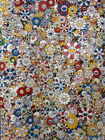 Takashi Murakami “Skulls & Flowers” 