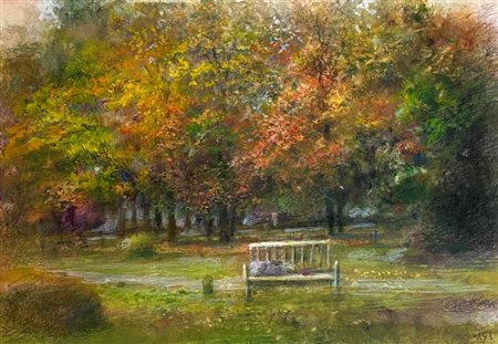 Giuseppe Giorgi “Nel parco di Francoforte”