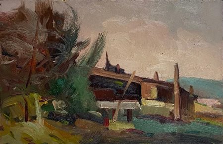 Pietro Annigoni “Paesaggio” 1981