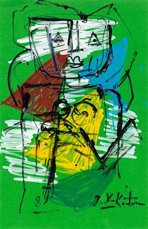 IBRAHIM KODRA (1918-2006) - Senza Titolo, 1989
