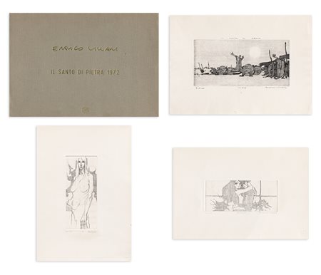 AUTORI VARI (VILLANI E CRIVELLI) - Lotto unico composto da 11 opere grafiche