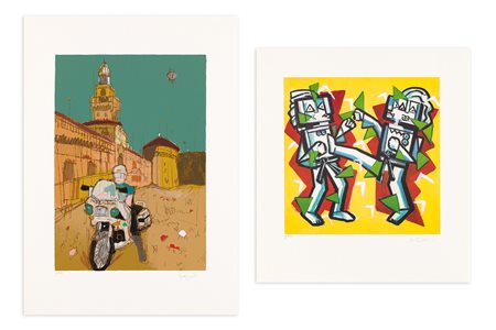 AUTORI VARI - Lotto unico di 2 opere grafiche