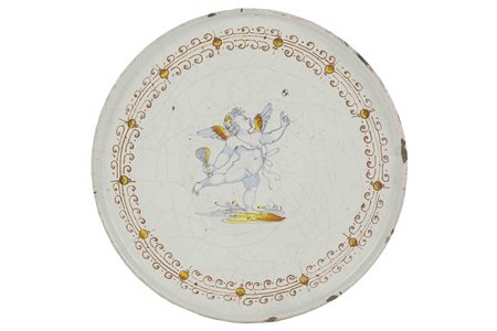 Alzata in compendiario” con “Amorino incedente”
STATO DI URBINO, sec. XVI, metà e terzo quarto.