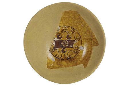 Piccola ciotola con Stemma Tolomei
FERRARA, bottega anonima; sec. XVII.  