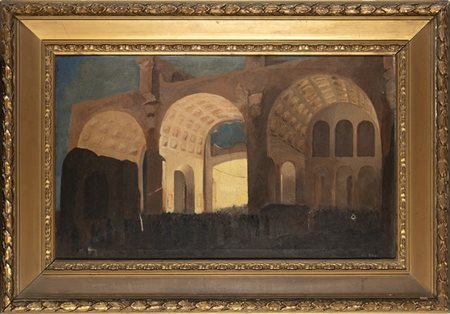 GINO ALBIERI (Cavarzere, 1881 - Venezia, 1949): Concerto alla Basilica di Massenzio